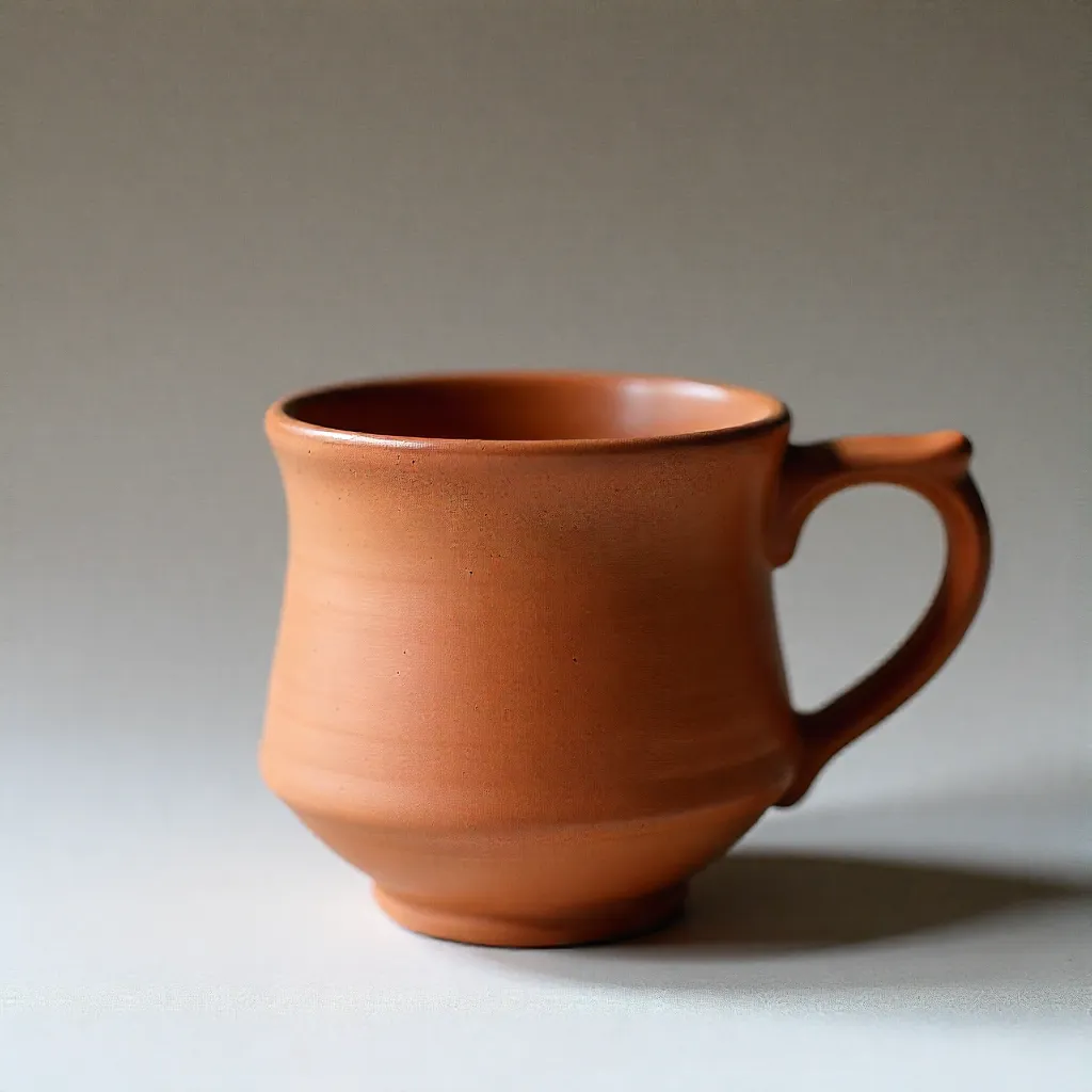 Sortiment av handgjorda keramikprodukter